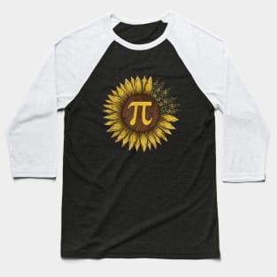 Pi Day Design - Sunflower 3,14 Pi Number Symbol Math Science Gift idea Baseball T-Shirt